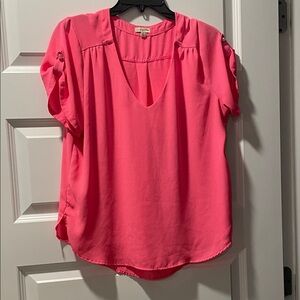 Lily White Vivid Pink Blouse